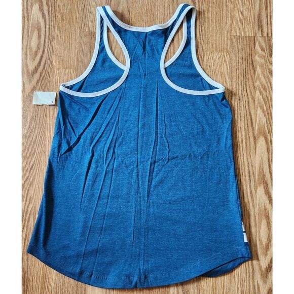 VALRAVN CEDER POINT Tank T-Shirt Size Medium Blue Racer-Back Tee Coverup Top - Picture 4 of 5